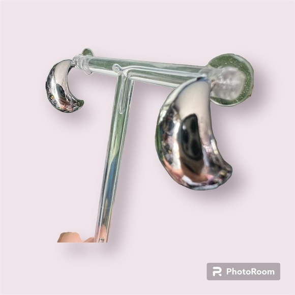 Wgoud Chunky Hoop Earrings Hoop Earrings - Picture 3 of 3